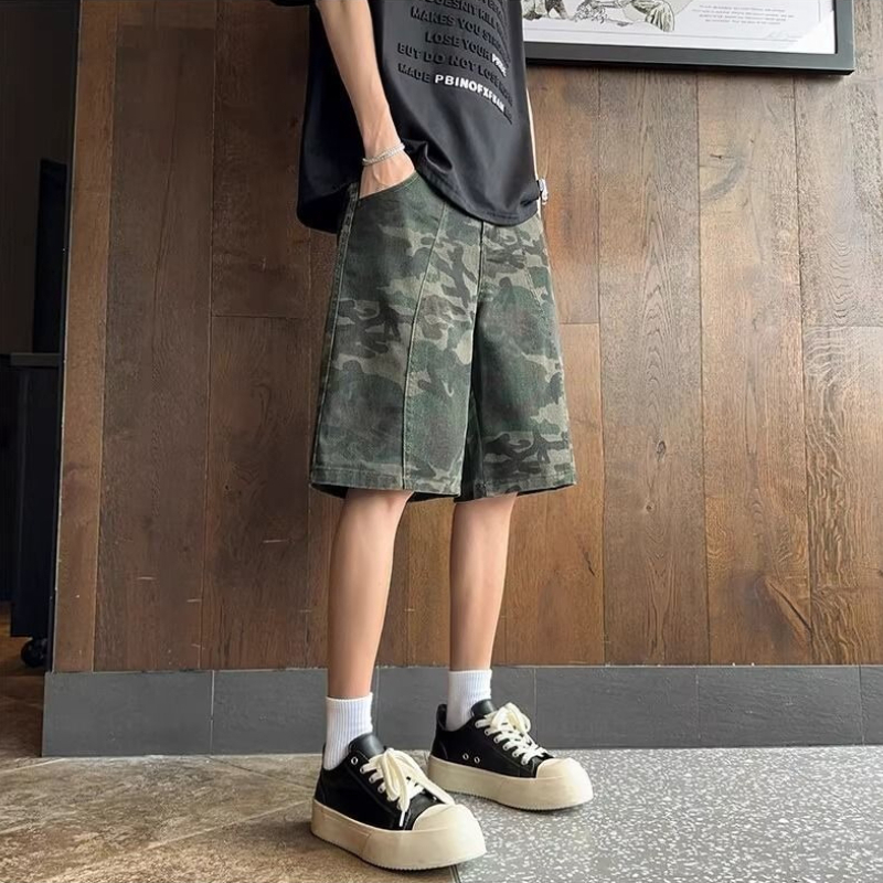 Outdoor Adventure Hong Kong - Bermudas Masculinas de Camuflagem para Aventura