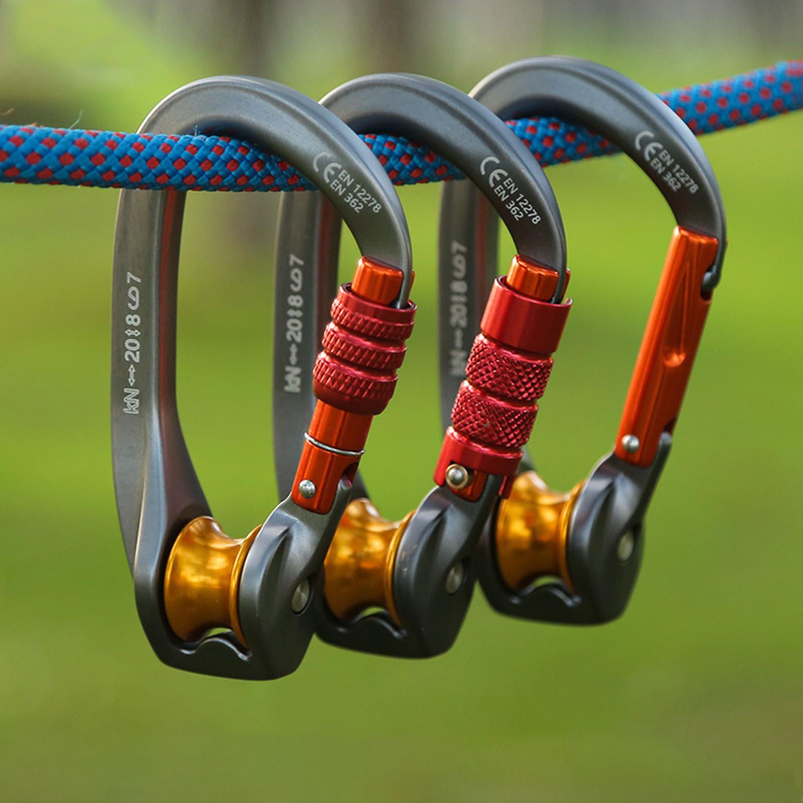 Carabiner Locking D - Mosquetão de Bloqueio para Equipamento de
