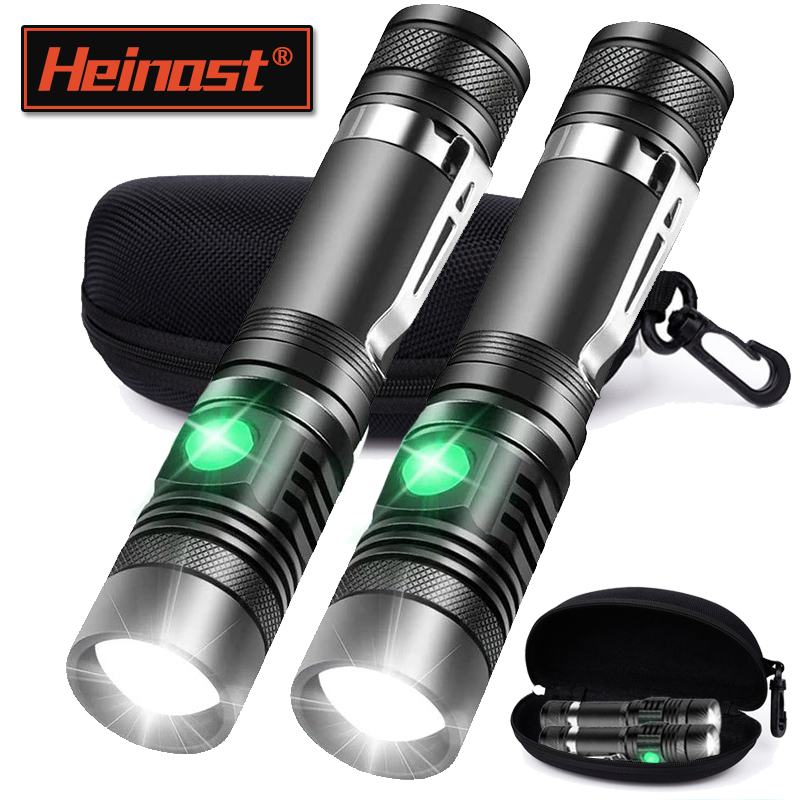Outdoor Adventure Hunt - Lanterna portátil recarregável t6, uso com