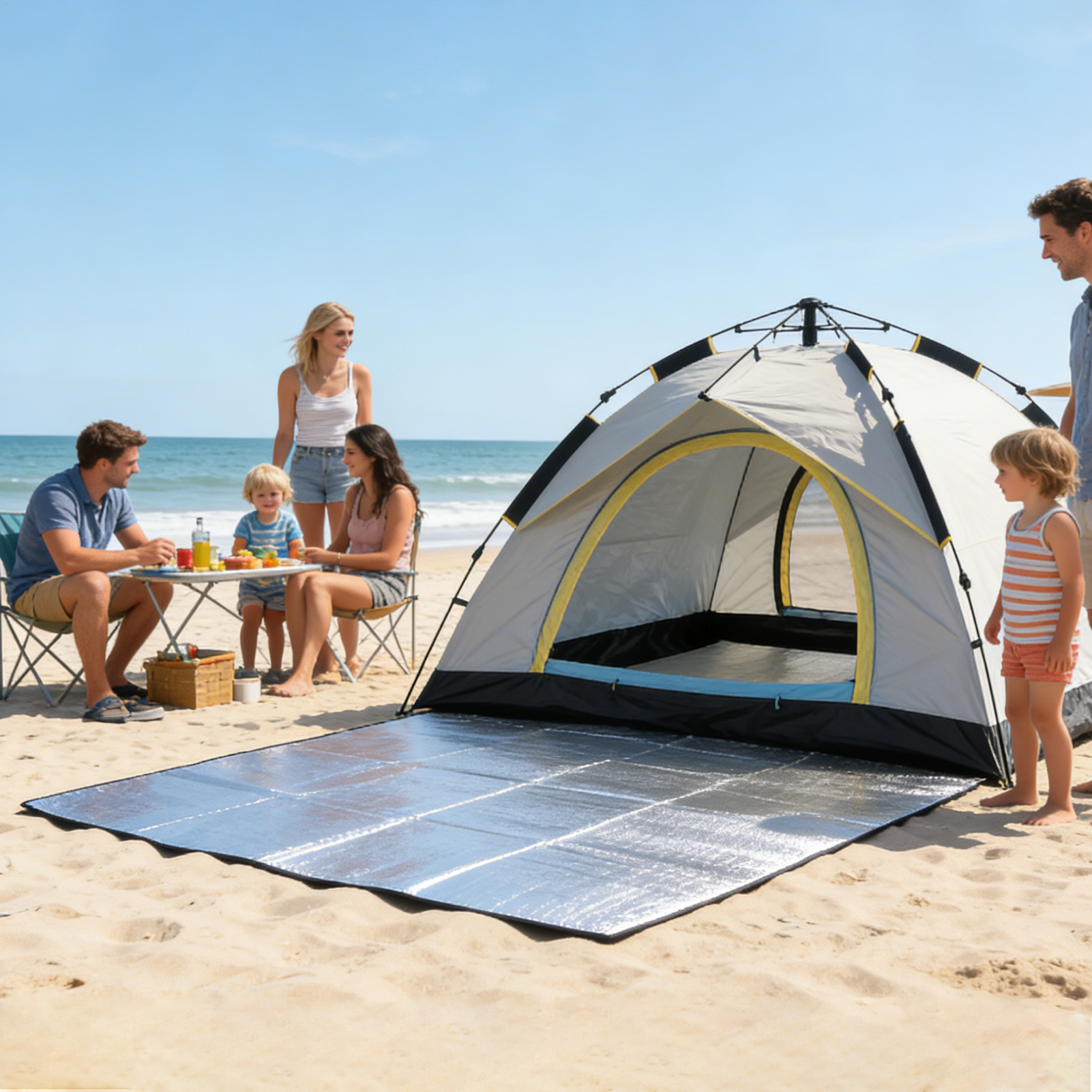 Outdoor Adventure Hunt - Colchão de Camping 6.5x6.5ft Impermeável e