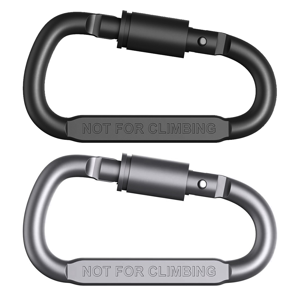 Carabiner Locking D - Mosquetão com Anel D e Trava,