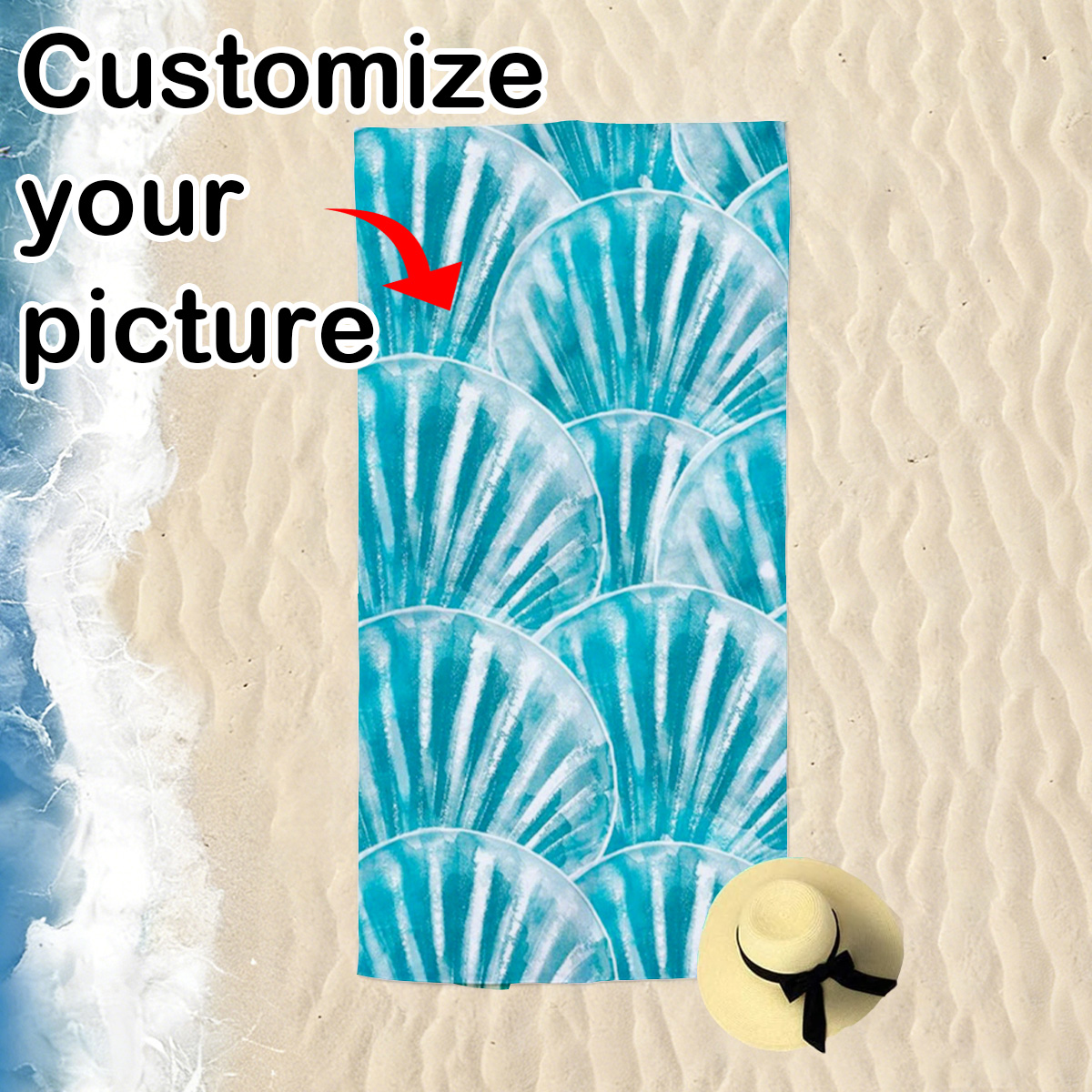 Outdoor Adventure Stores - 1 Toalha de Praia Multifuncional Personalizada
