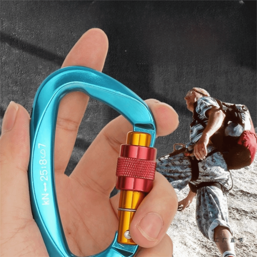 Carabiner Locking D - Mosquetão de escalada em forma de