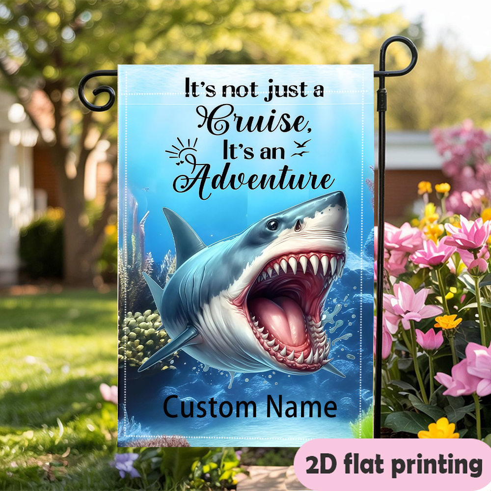 Outdoor Adventure Names - Bandeira de jardim com nome personalizado,