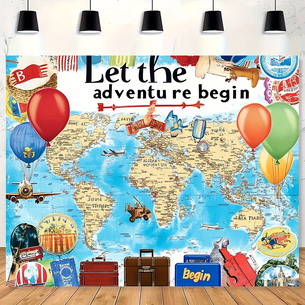 Outdoor Adventure Background - 1 fundo do mapa do mundo