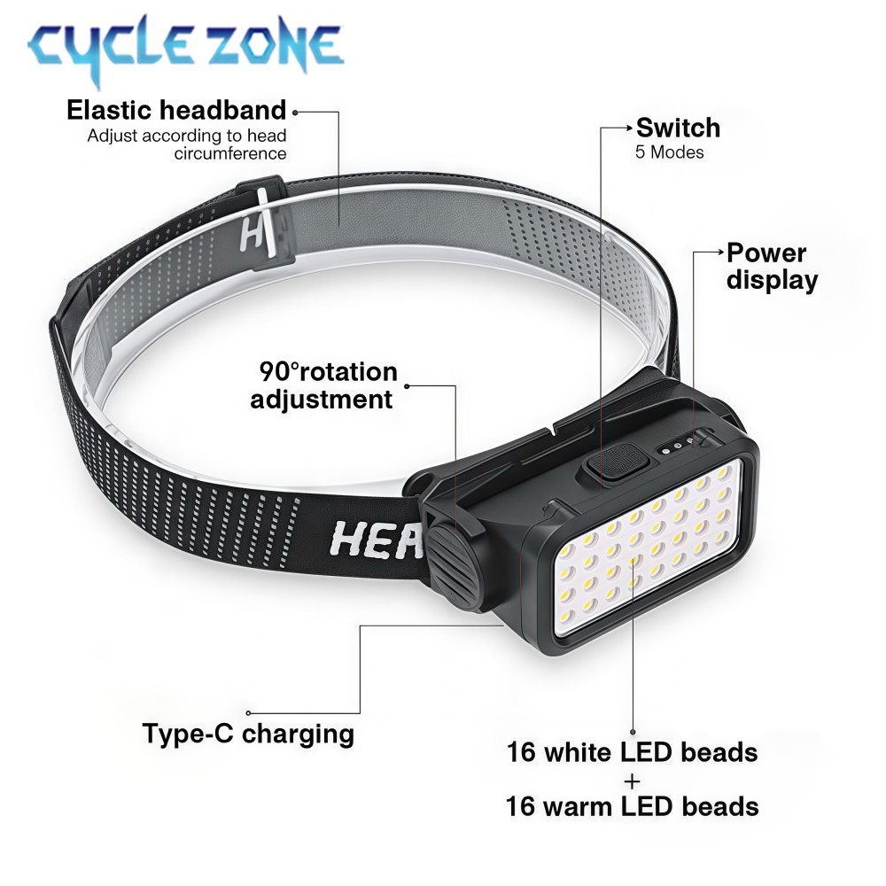 Farol recarregável com 32 LED  - Outdoor Adventure Hunt avaliação e preço