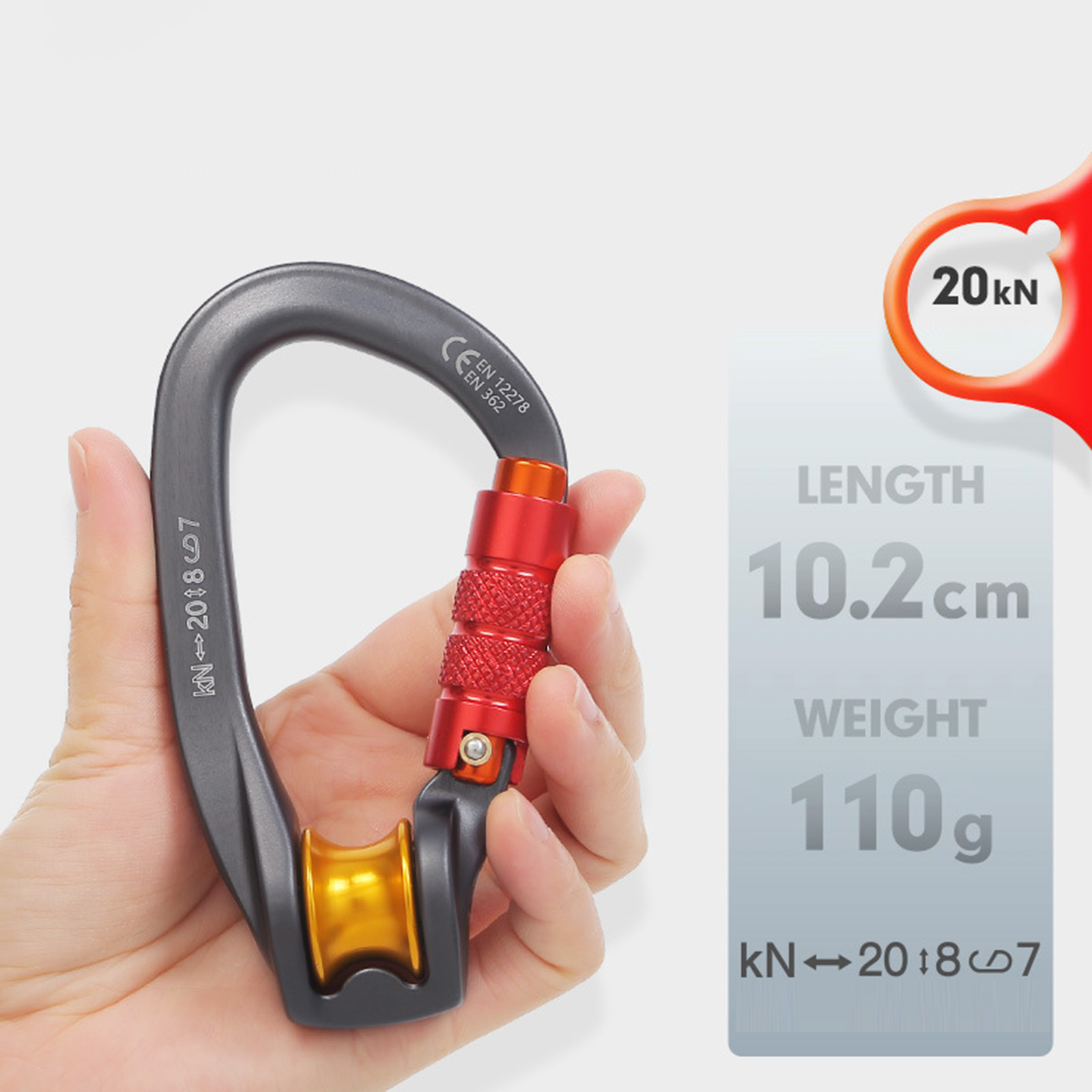 Mosquetão para Equipamento de  - Carabiner Locking D avaliação e preço