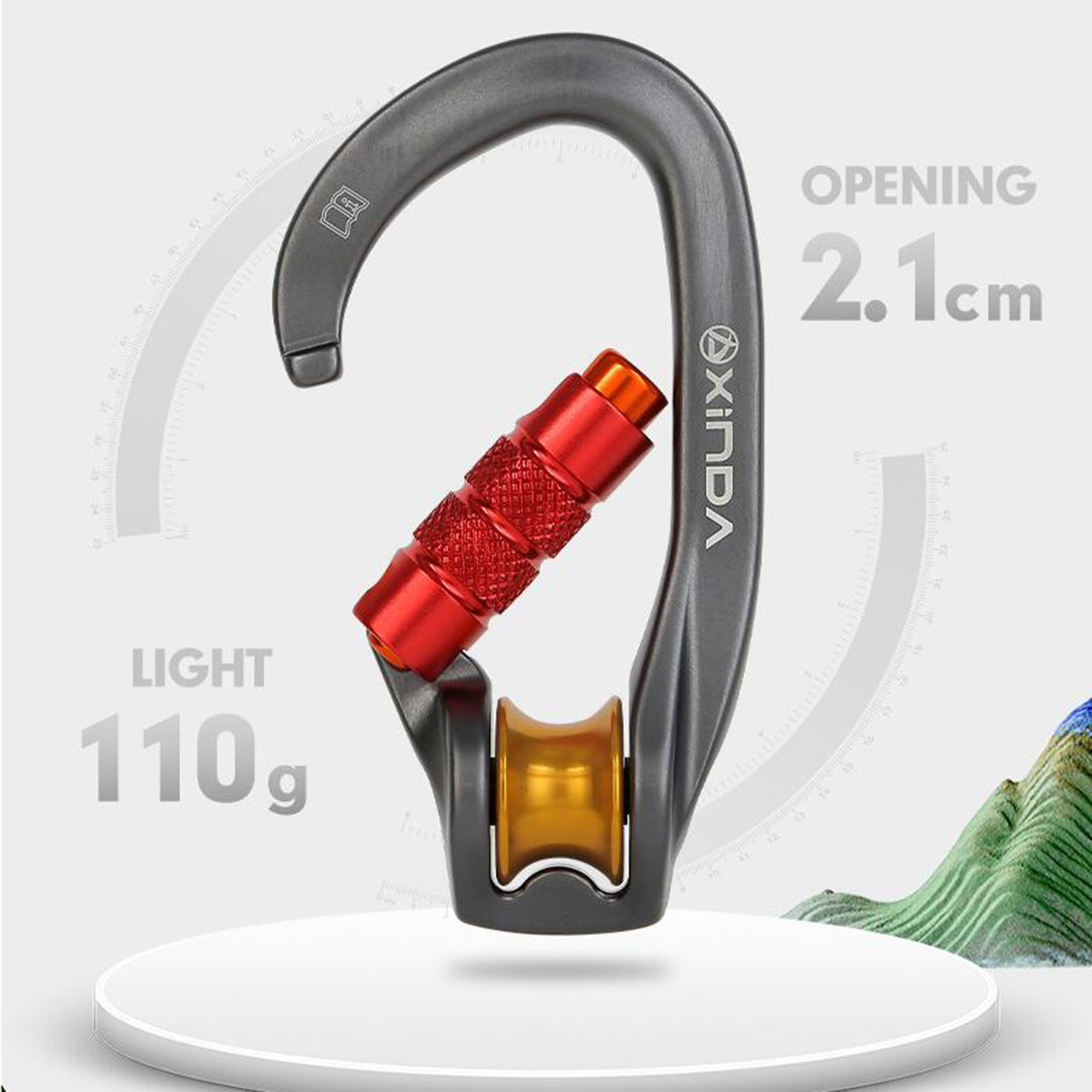 Mosquetão para Equipamento de  - Carabiner Locking D avaliação e preço