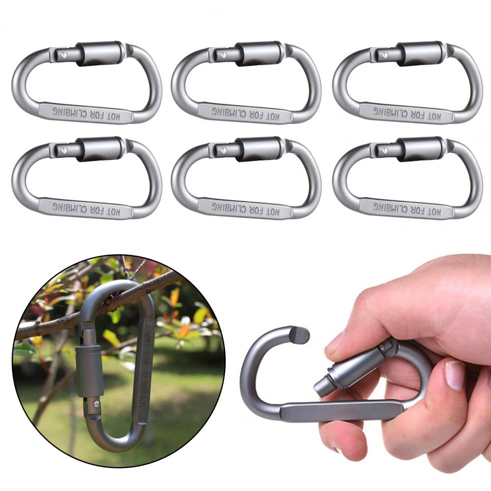 Mini Mosquetões de 6 Peças, Co - Carabiner Locking D avaliação e preço