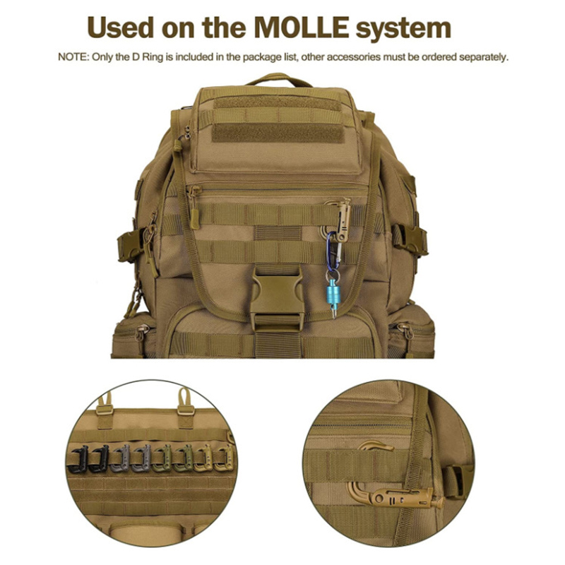 5 pçs grimloc molle mosquetão  - Carabiner Locking D avaliação e preço