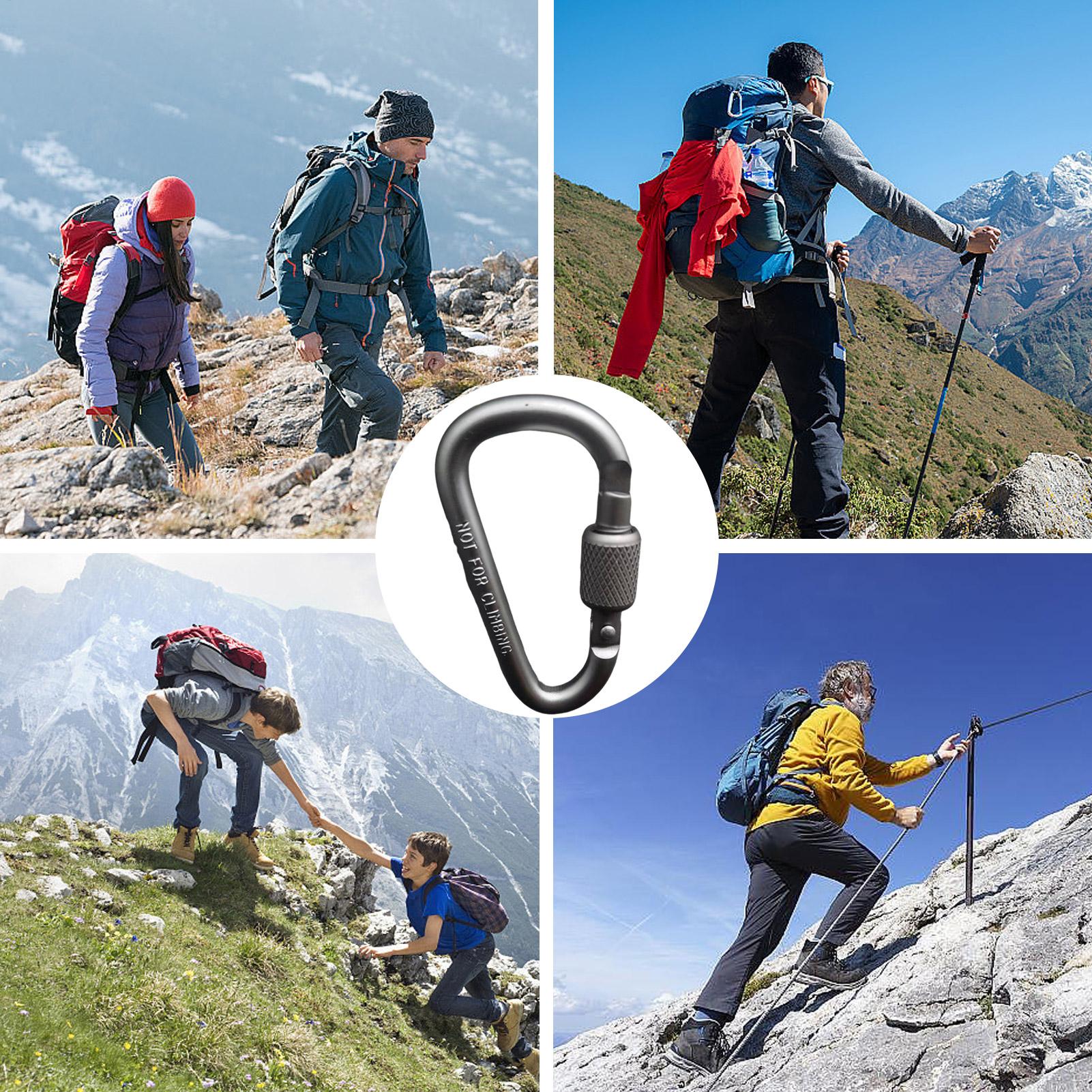 Mosquetão de Alumínio em Forma - Carabiner Locking D avaliação e preço