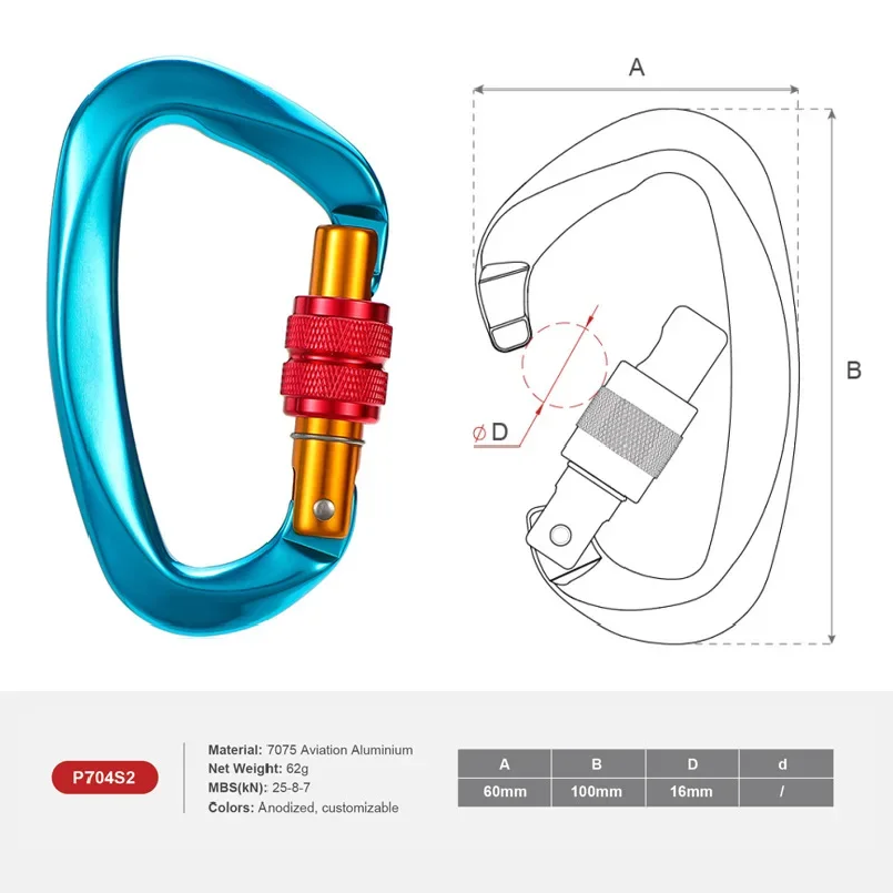 Mosquetão Profissional em Form - Carabiner Locking D avaliação e preço