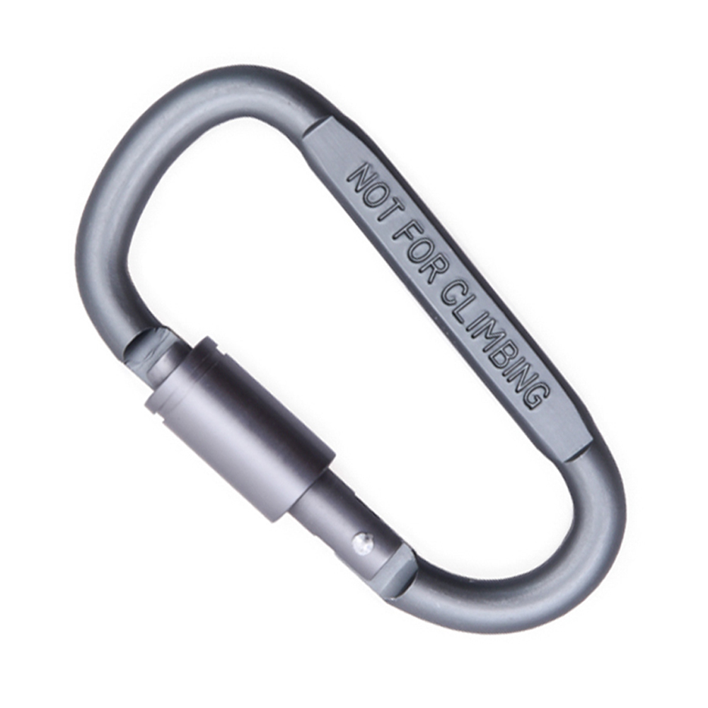 Mosquetão com Anel D e Trava,  - Carabiner Locking D avaliação e preço