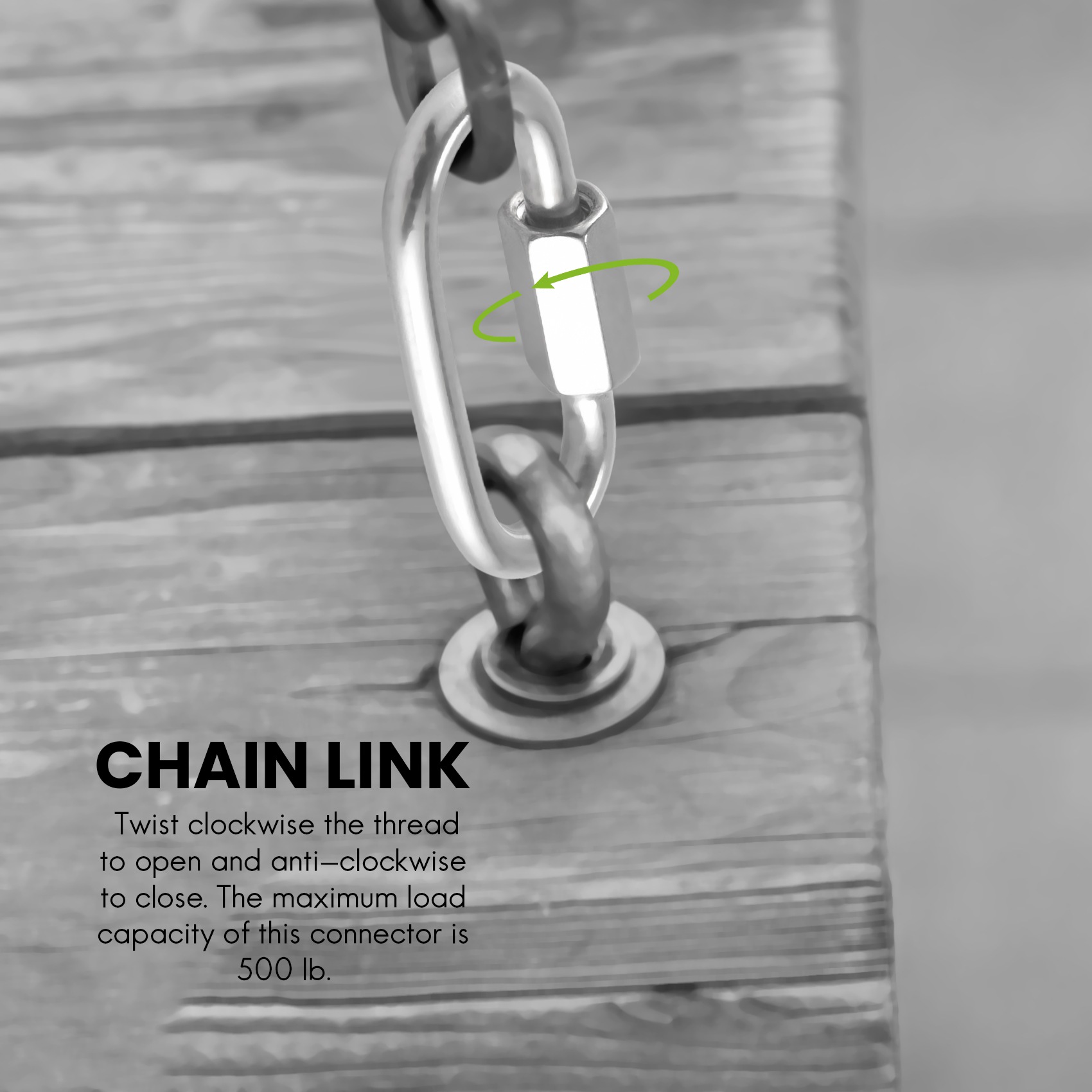 Conector de Cadeia de Aço Inox - Carabiner Locking D avaliação e preço