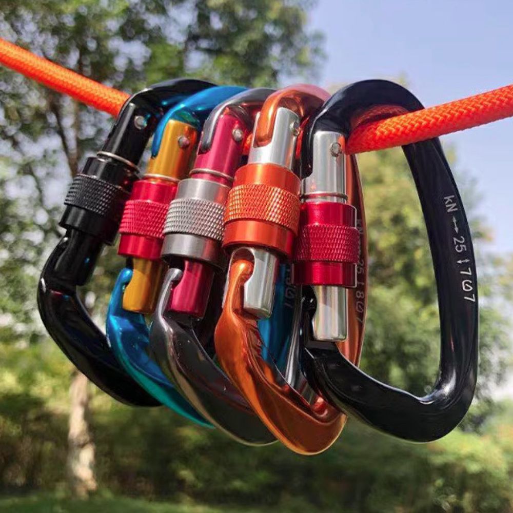 Mosquetão de escalada em forma - Carabiner Locking D avaliação e preço