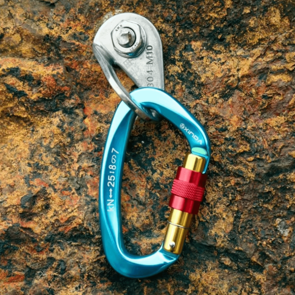 Mosquetão de escalada em forma - Carabiner Locking D avaliação e preço