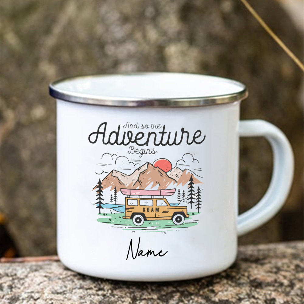 Caneca esmaltada com nome pers - Outdoor Adventure Names avaliação e preço