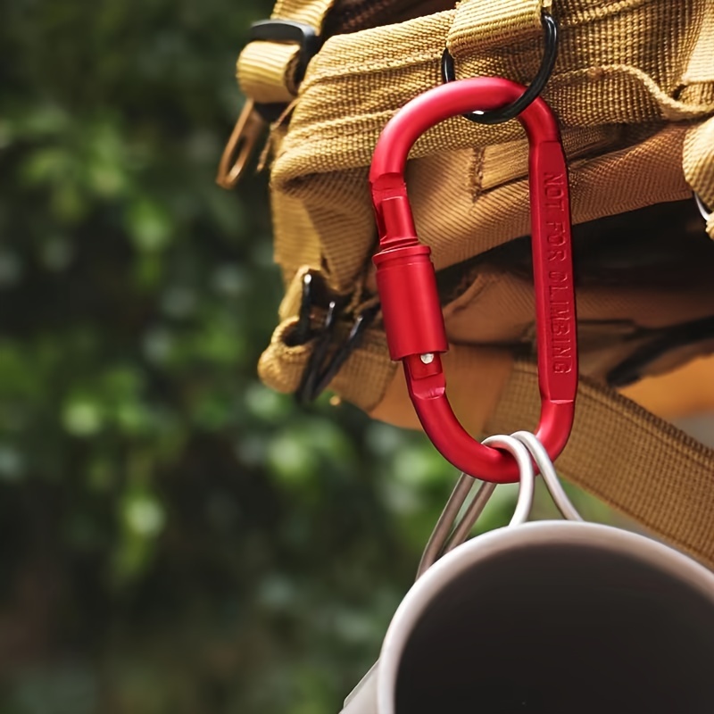 1/4 pçs liga de alumínio mosqu - Carabiner Locking D avaliação e preço