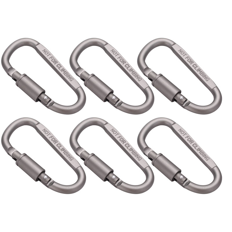 6 pçs mosquetão de alumínio cl - Carabiner Locking D avaliação e preço