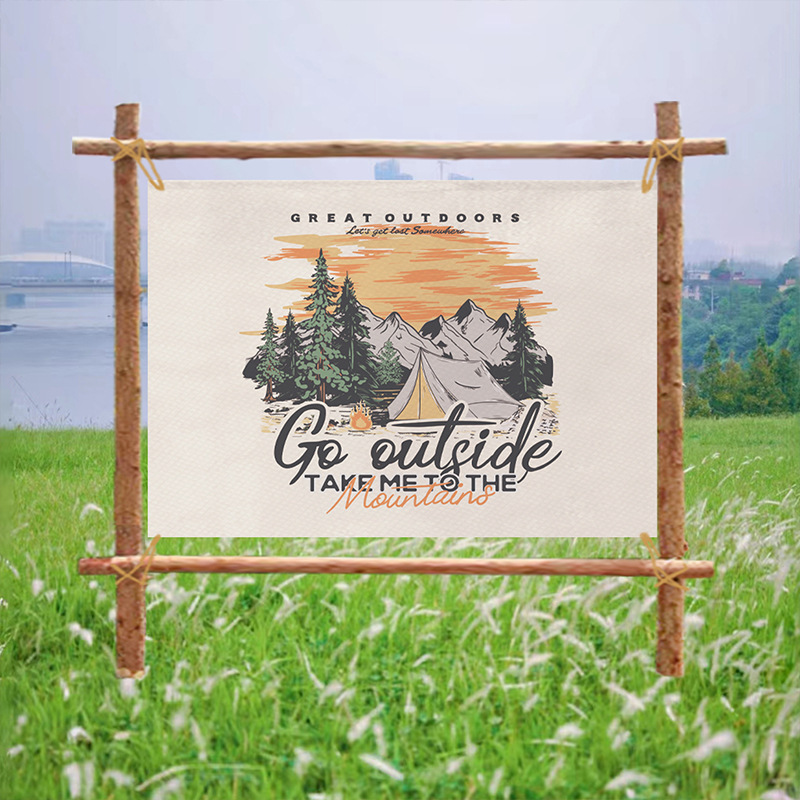 Tapeçaria Vintage de Aventura  - Outdoor Adventure Background avaliação e preço