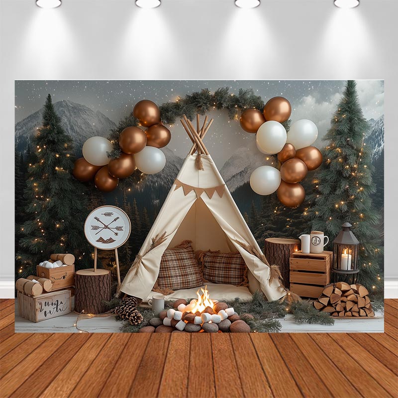 Fundo Fotográfico Noturno LS p - Outdoor Adventure Background avaliação e preço