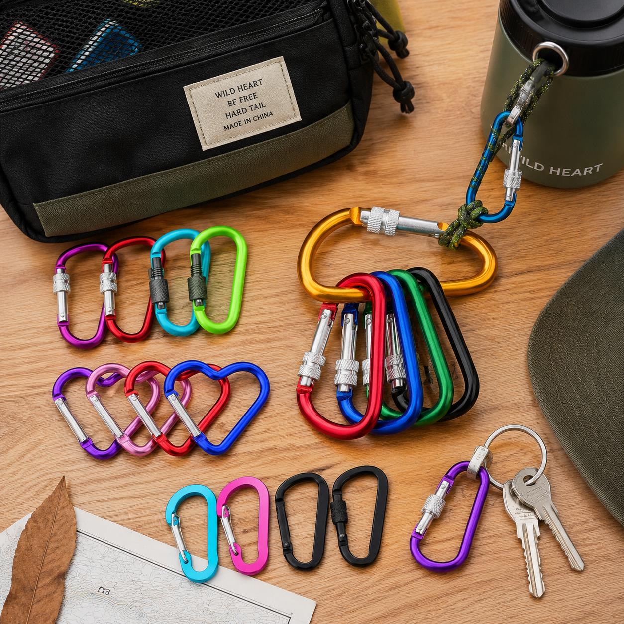 Pacotes de 6 mosquetões – form - Carabiner Locking D avaliação e preço