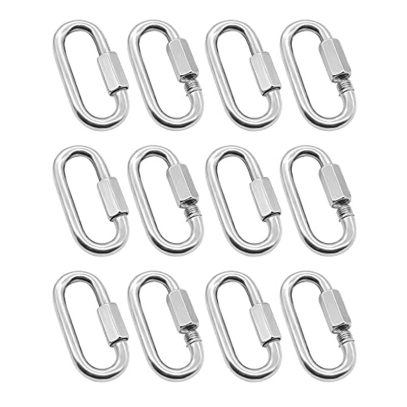 ABJS Pacote com 12 Mosquetões  - Carabiner Locking D avaliação e preço