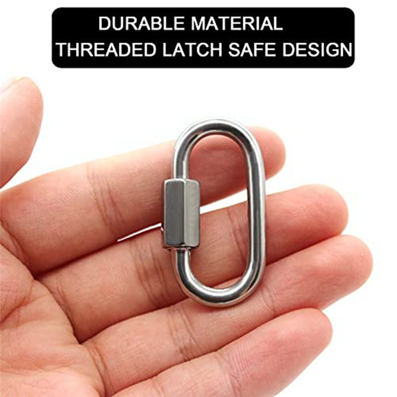 ABJS Pacote com 12 Mosquetões  - Carabiner Locking D avaliação e preço